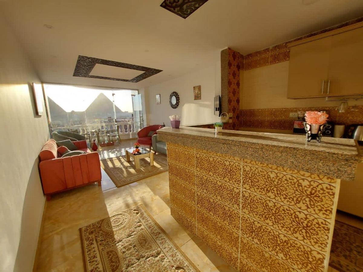 Full Pyramids View Apartment With Balcony For 8 P Kafrat al Jabal ภายนอก รูปภาพ