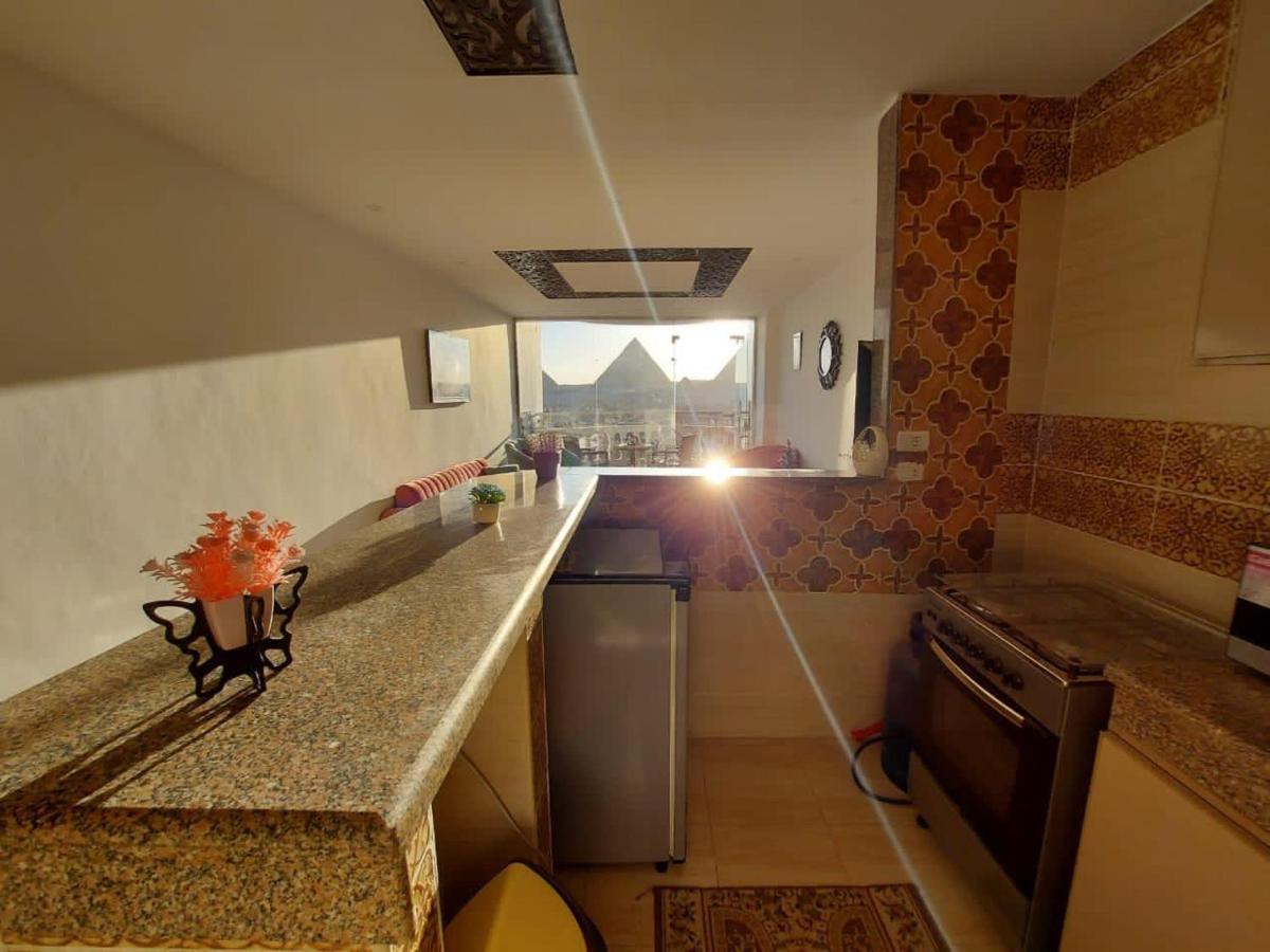 Full Pyramids View Apartment With Balcony For 8 P Kafrat al Jabal ภายนอก รูปภาพ