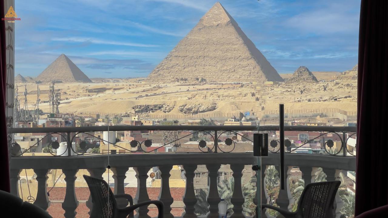 Full Pyramids View Apartment With Balcony For 8 P Kafrat al Jabal ภายนอก รูปภาพ