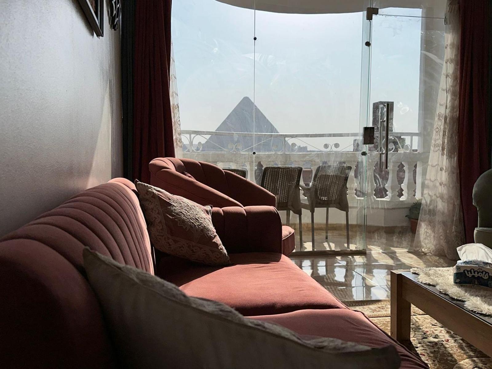 Full Pyramids View Apartment With Balcony For 8 P Kafrat al Jabal ภายนอก รูปภาพ